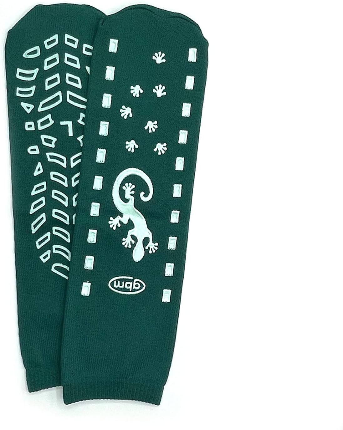GBM Geckos - Double Tread Non-Slip Safety Socks for Hospital or Yoga - 6 Pairs