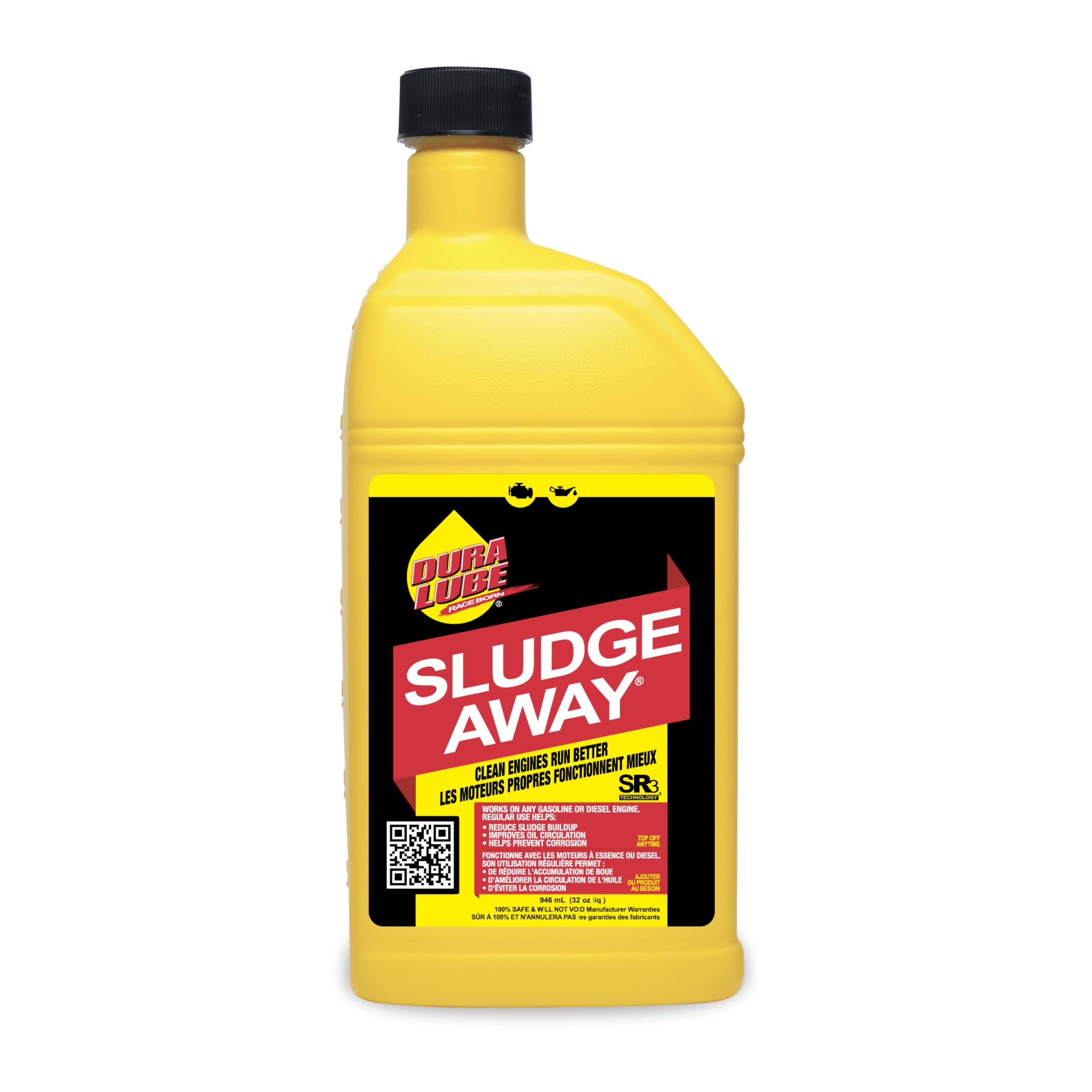 Dura Lube HL-40831-06 Sludge Away Engine Cleaner, 32-Ounce, Single,Black Bottle