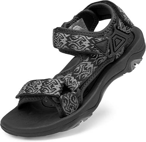 DREAM PAIRS Sandalias de verano para niños, ligeras y ajustables (para niños y niñas, grandes y pequeños).