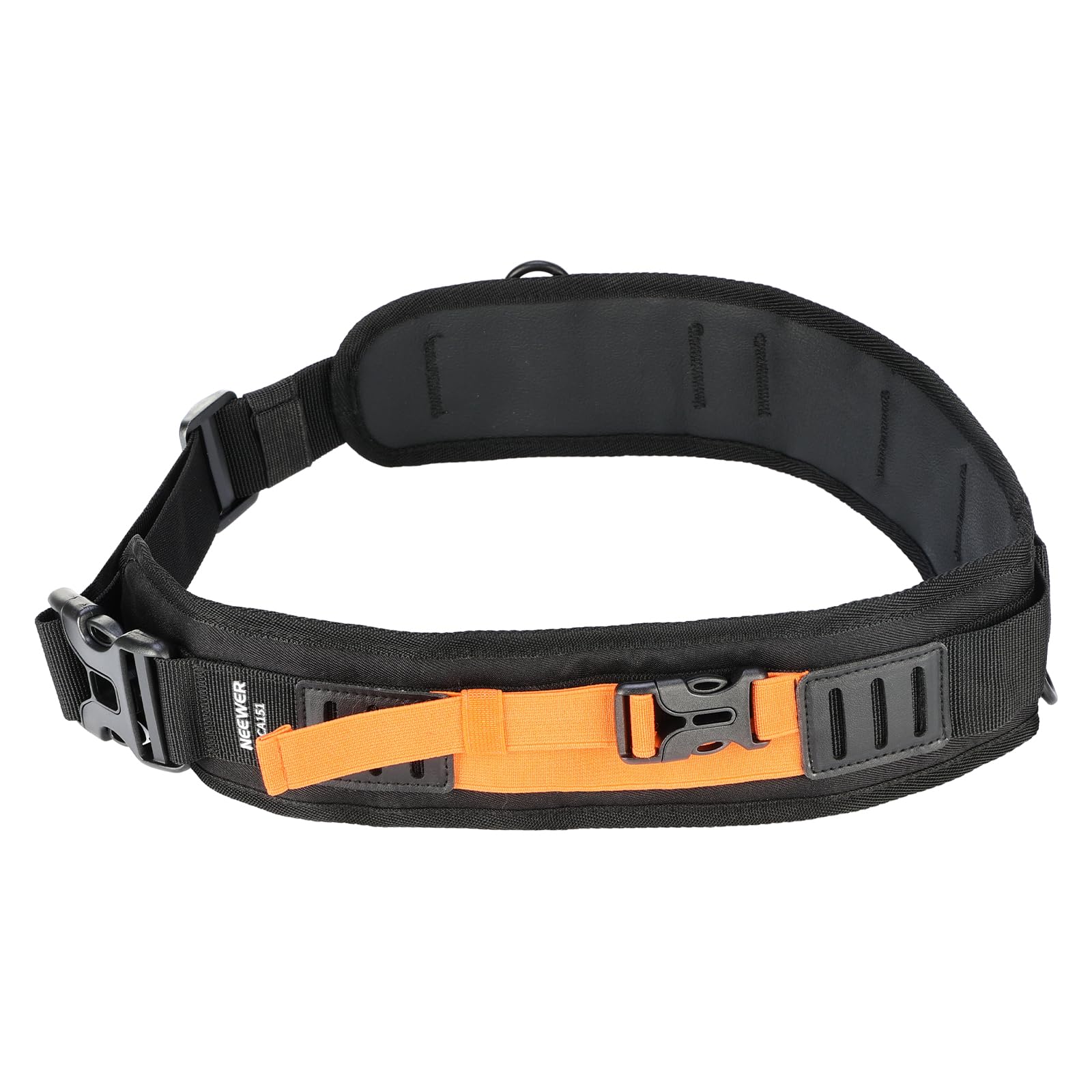 NEEWER Multi Function Utility Camera Waist Belt, Camera Strap for Photographers, Adjustable Breathable Waistband with D Rings for DSLR Bag Lens Pouch Tripod Flash Photography Accessories, CA151 Black
