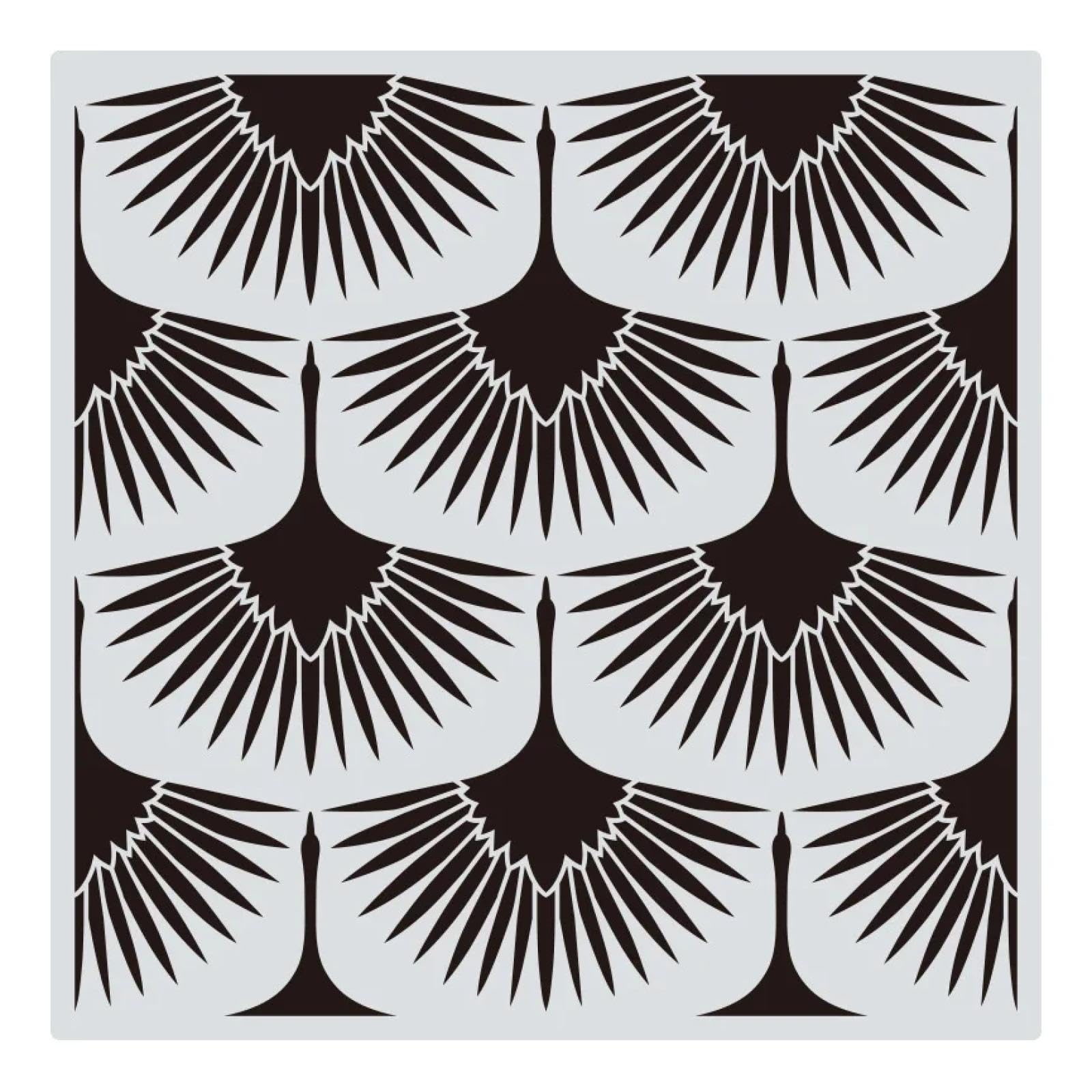 Pochoirs peinture mandala 30x30cm réutilisables pour bois toile papier artisanat