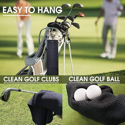 Miniatura 4 de TOUNER That's What I Do I Play Golf and I Know Things - Toallas de golf bordadas, divertida bolsa de golf, regalos para hombres, mujeres, golfistas,