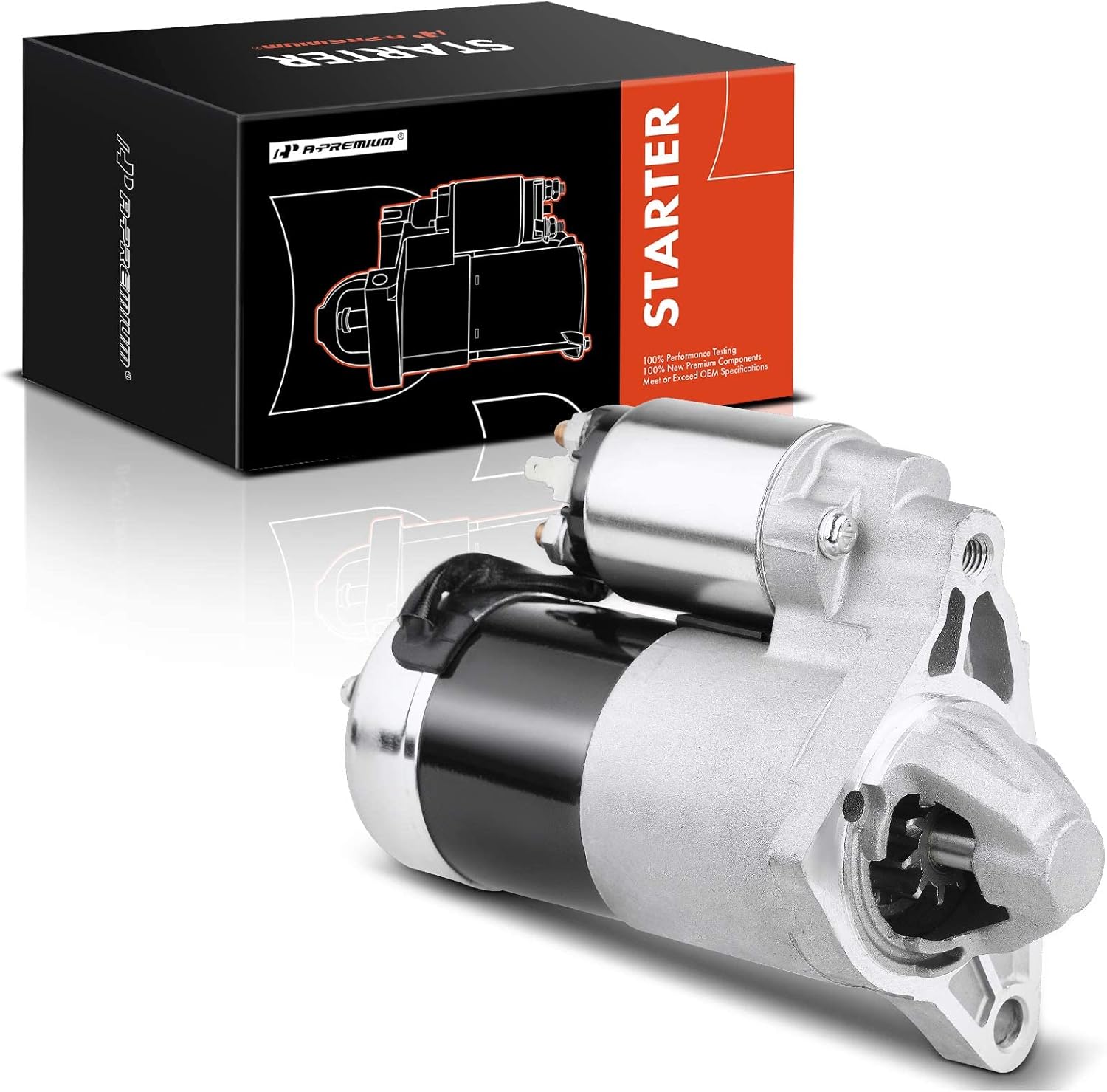 A-Premium Starter Motor Compatible with Jeep Grand Cherokee 2003-2004 V8 4.7L, 12V 1.2KW 10 Teeth Clockwise, Replace# 56041207AD, M0T91182, M0T91182ZC