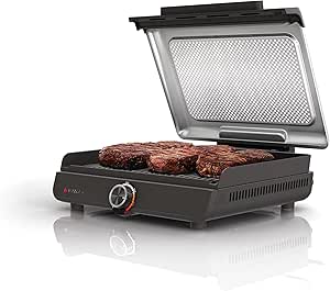 Amazon.com: Ninja GR100 Sizzle Smokeless Indoor Grill with Nonstick ...