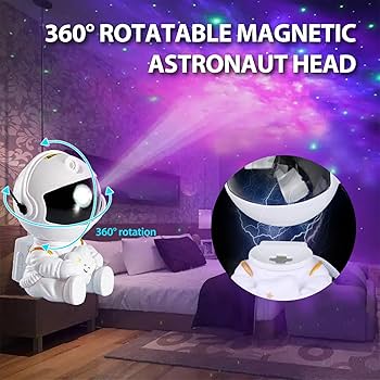Astronaut Star Projector, Star Projector Galaxy Light for