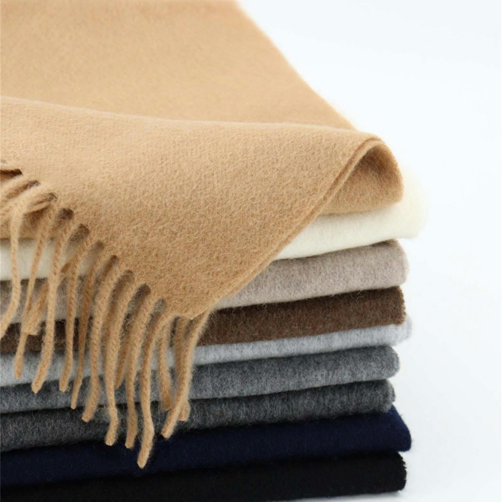Schal Für Damen Winter Frau Form Wollschal Mode, Einfache Und Grundlegende Dicke Blase Shows-olivengrün-180 * 30 cm