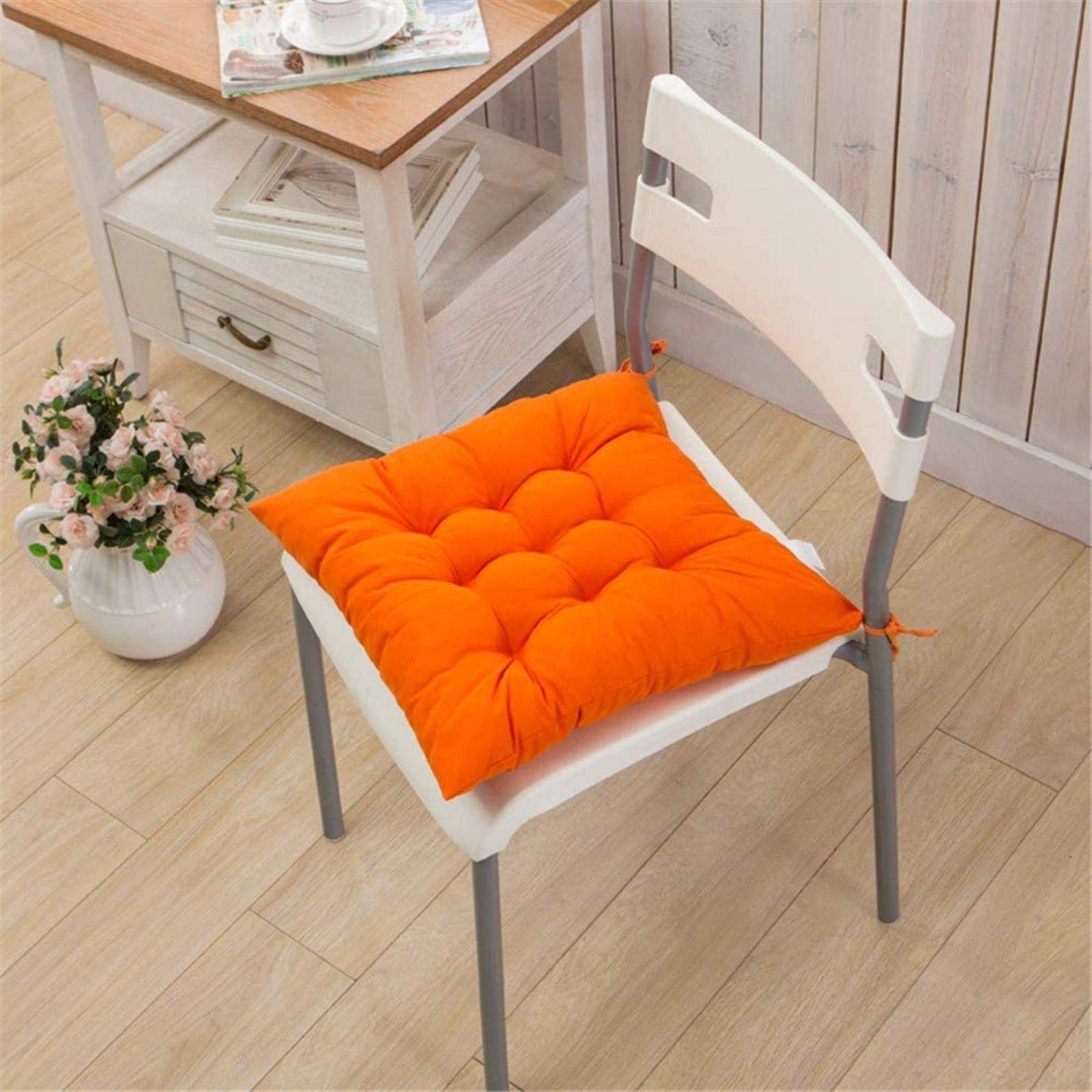 Cojines de jardín para terraza. Pack de 2 almohadillas de asiento suaves para interior y exterior.