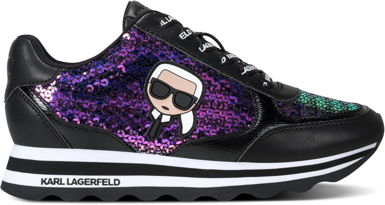 KARL LAGERFELD Women's Meade Lace Up Sneakers - Image 5