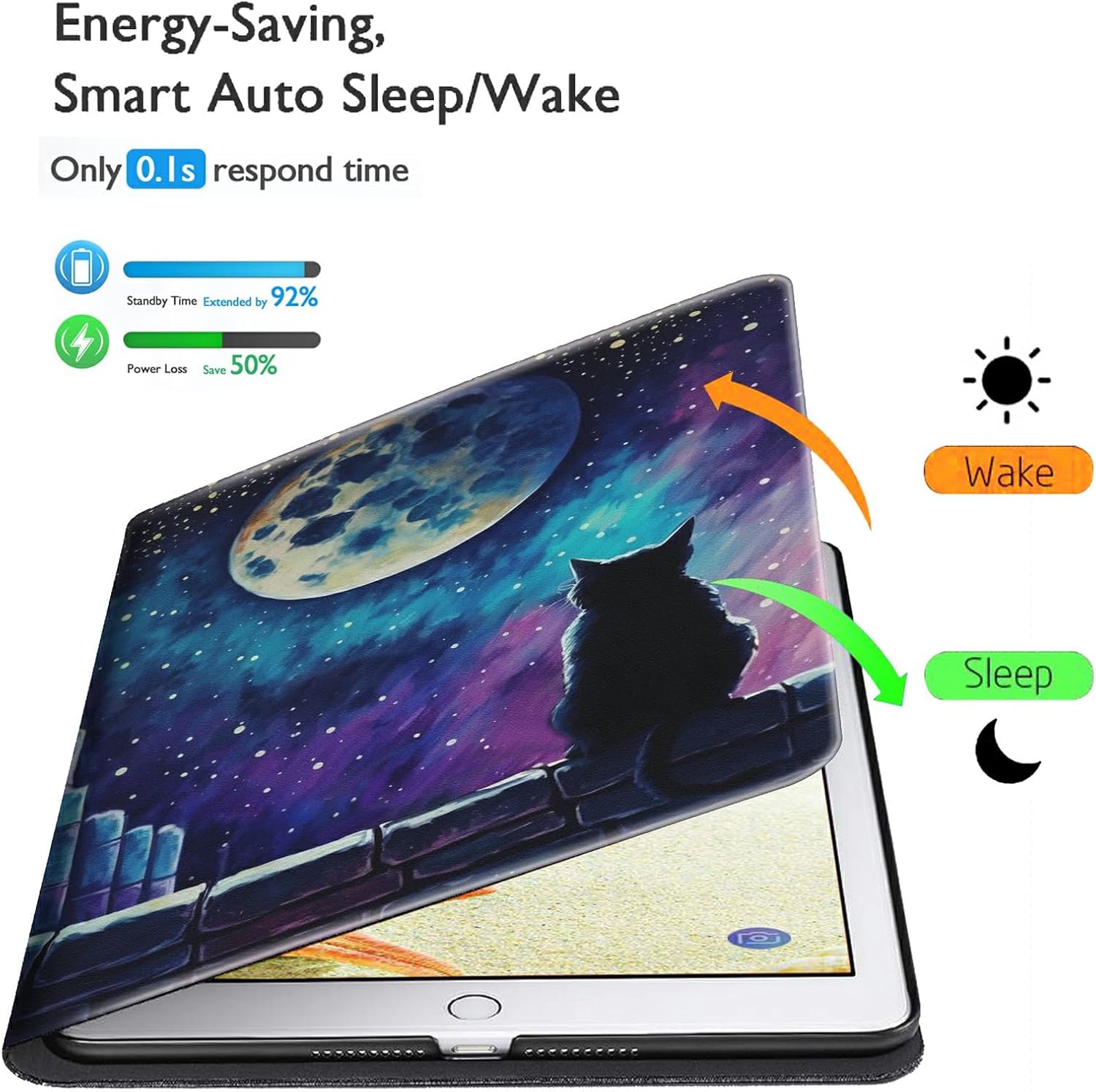 کیف چرمی Spsun برای تبلت سامسونگ مدل Galaxy Tab A 10.1 2019 SM-T510/T515