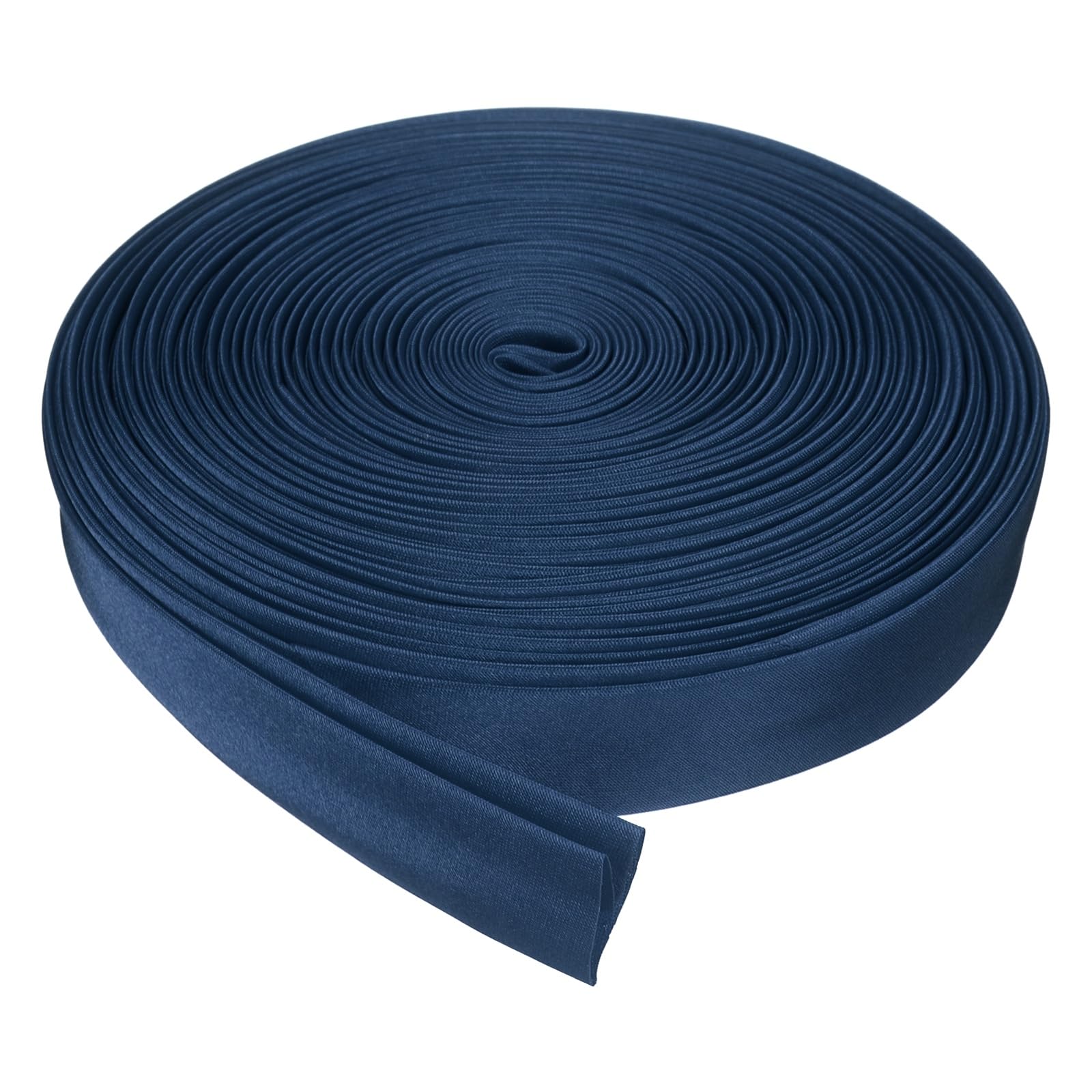sourcing map Double Fold Bias Tape for Sewing, 3/4 Inch x 10 Yards Satin Bias Binding Tape Continuous Bulk for Quilting Blanket Binding Seaming Hemming Fabric Piping DIY Craft, Navy