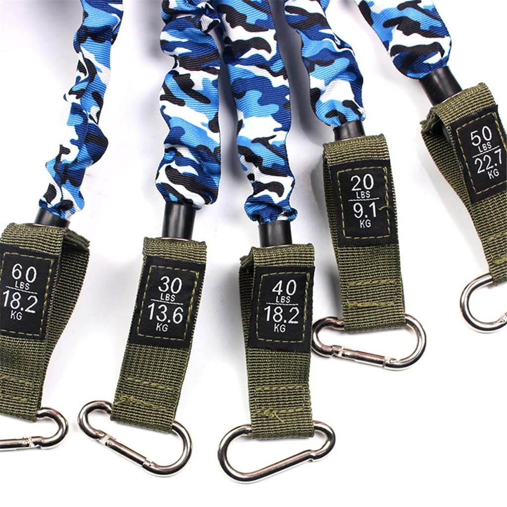 11 sztuk/zestaw TPE lateksowa taśma oporowa Camuflage Anti-Break Fitness Pas treningowy z gumowym prętem Gimnastyka elastyczna rurka