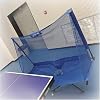 Foldable Ping Pong Catch Net, Rolling Table Tennis Ball Catch Net for Ping Pong Ball Shooters, Multi-Ball Drills Or Serve Practice, Ping Pong Recycle Catcher Equipment with Wheels135x148cm53x58in