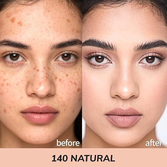 Under Eye Concealer Full Coverage, Waterproof Makeup Concealer for Dark Circles, Smooth Formula Under Eye Brightener Colour Corrector (Natural Skin Tone, 1.36 Fl Oz)