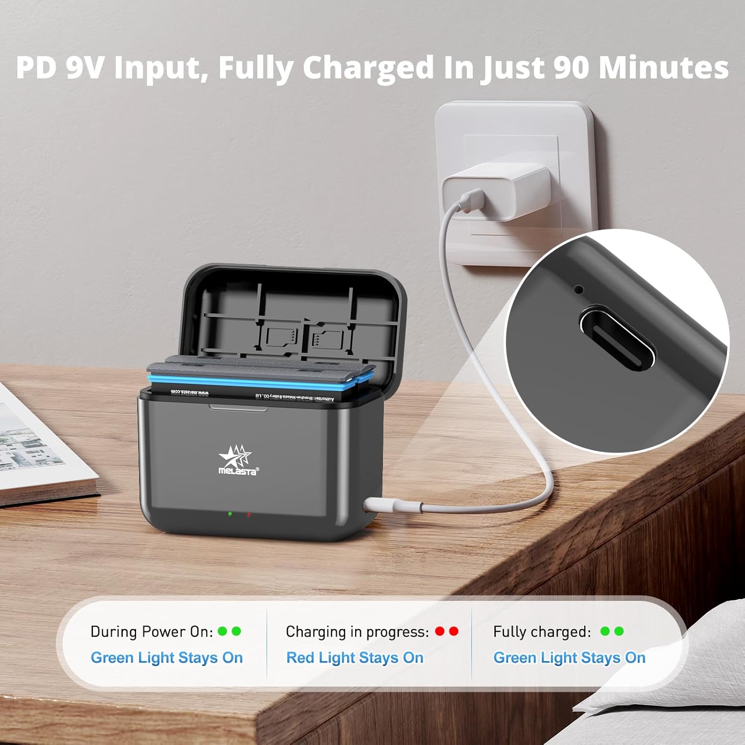 melasta 2-Pack 2800mAh Battery Charger Set Suitable for Insta360 X5 Camera, Dual-Slot Fast Charging Hub & Replacement Batteries fit for Insta 360 X5 Accessories