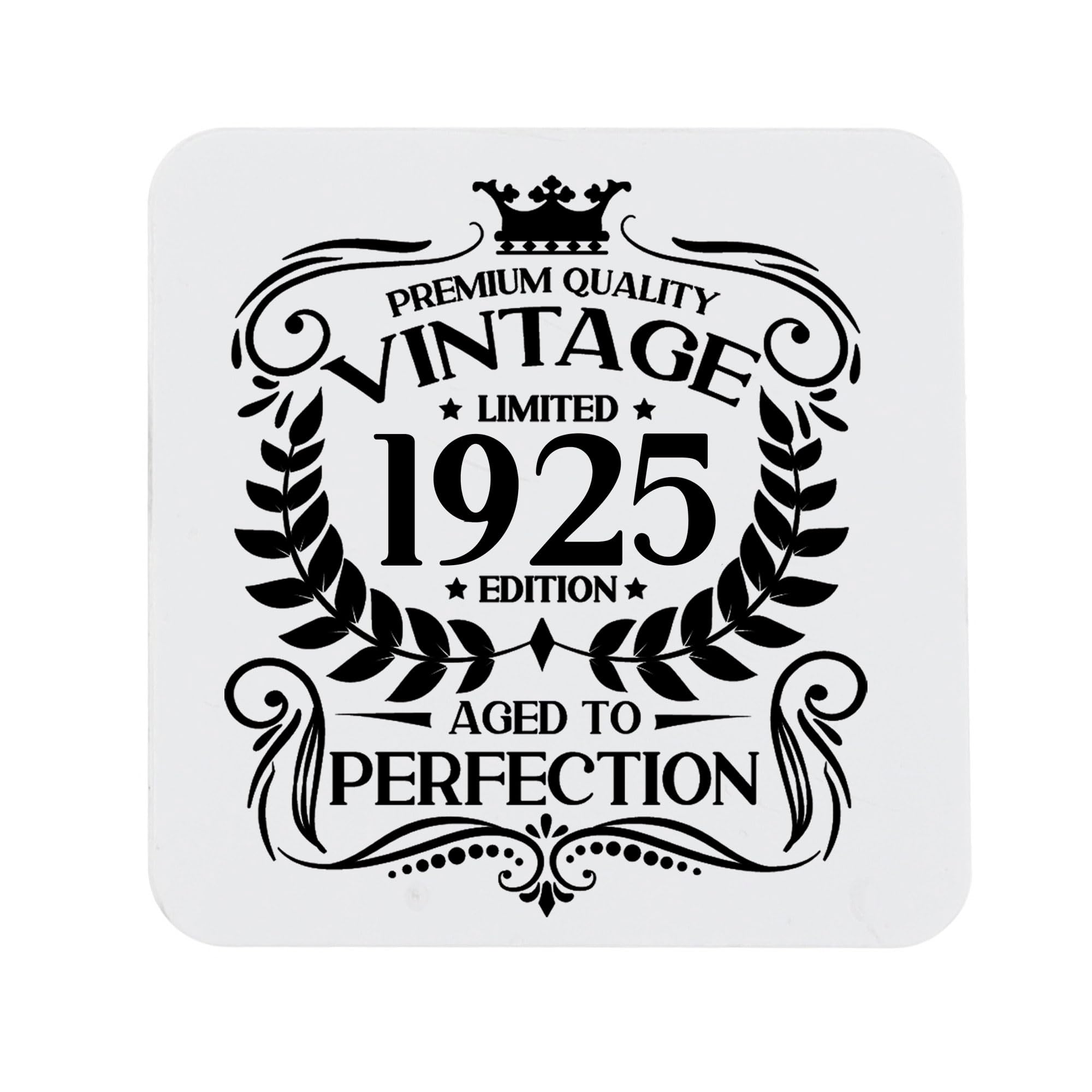 80th Birthday Gift for Men Vintage 1946 Aged to Perfection Engraved Slate Coaster Present for 80 Year Old Etched Natural Slate Placemat (Round Slate) — view 152