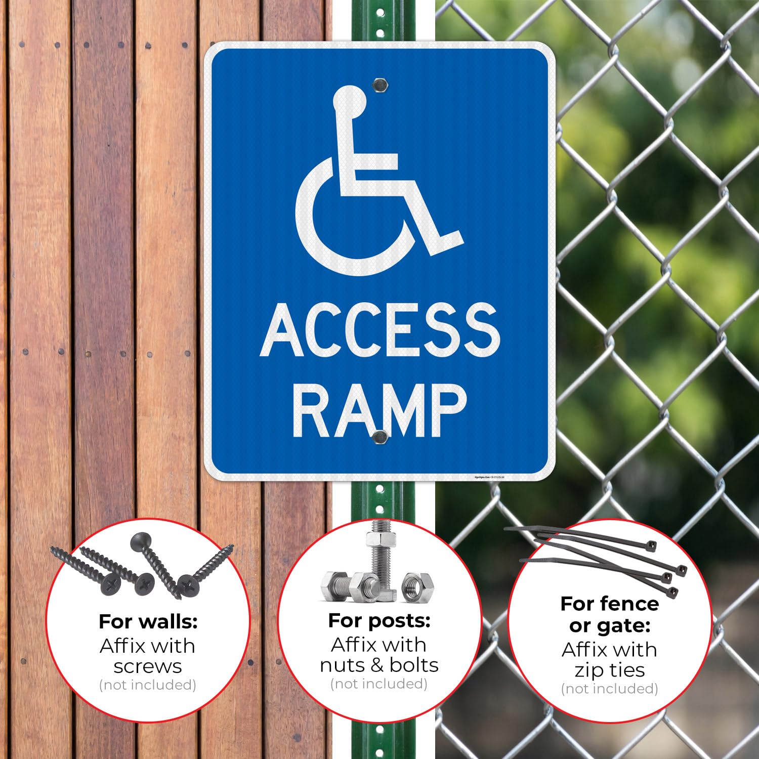 Only Authorized Vehicle Or Foot Traffic Allowed Sign - 24x30 Inches, Reflective Aluminum, Made In USA - View #8