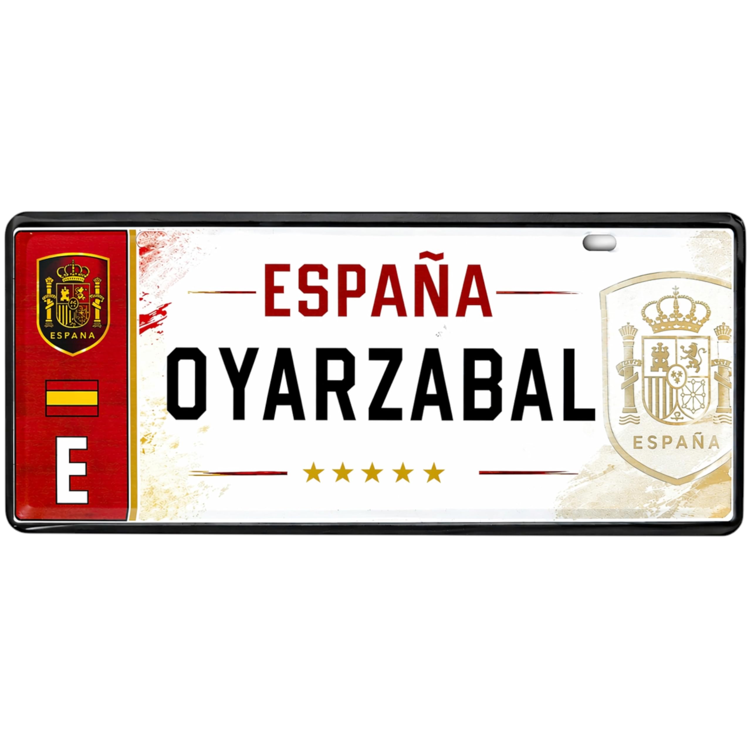 Champion's City ESPAÑA FC Matrícula Personalizable 6x14 cm RFEF