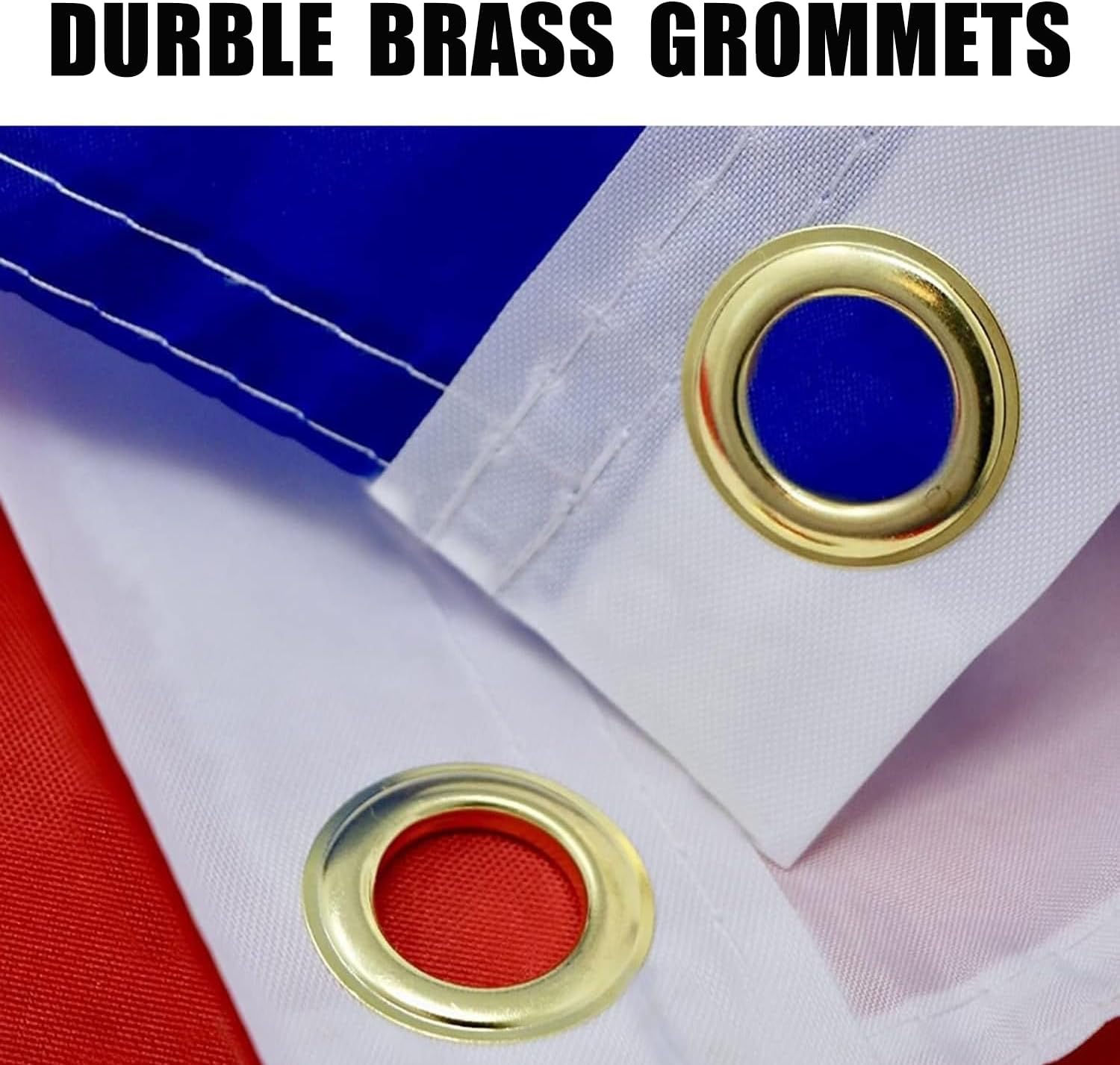 Christian Flag 3x5 Outdoor Double Sided - Heavy Duty Polyester Christian Church Flags for Outside,Cross Jesus Flag with 2 Brass Grommets 4 Rows Hemming - Image 3