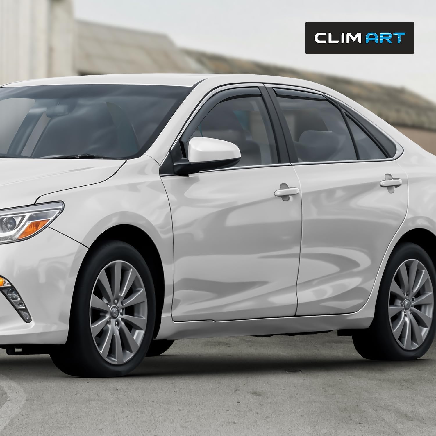 CLIM ART in-Channel Incredibly Durable Rain Guards for Toyota Camry 2015-2017, Original Window Deflectors, Vent Window Visors, Vent Deflector, 4 pcs. - 615306