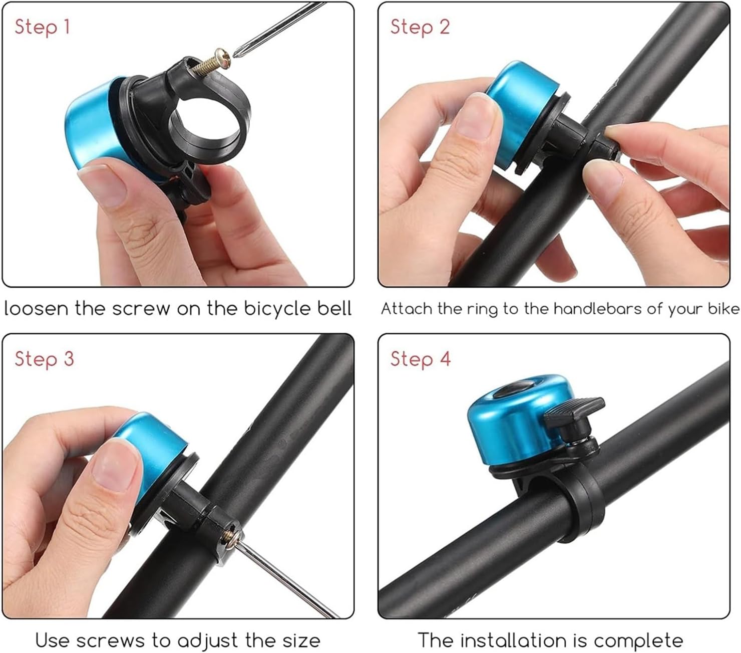 1pc Bicycle Bell Aluminum Alloy MTB Bike Cycling Handlebar Ring Horn Accessories