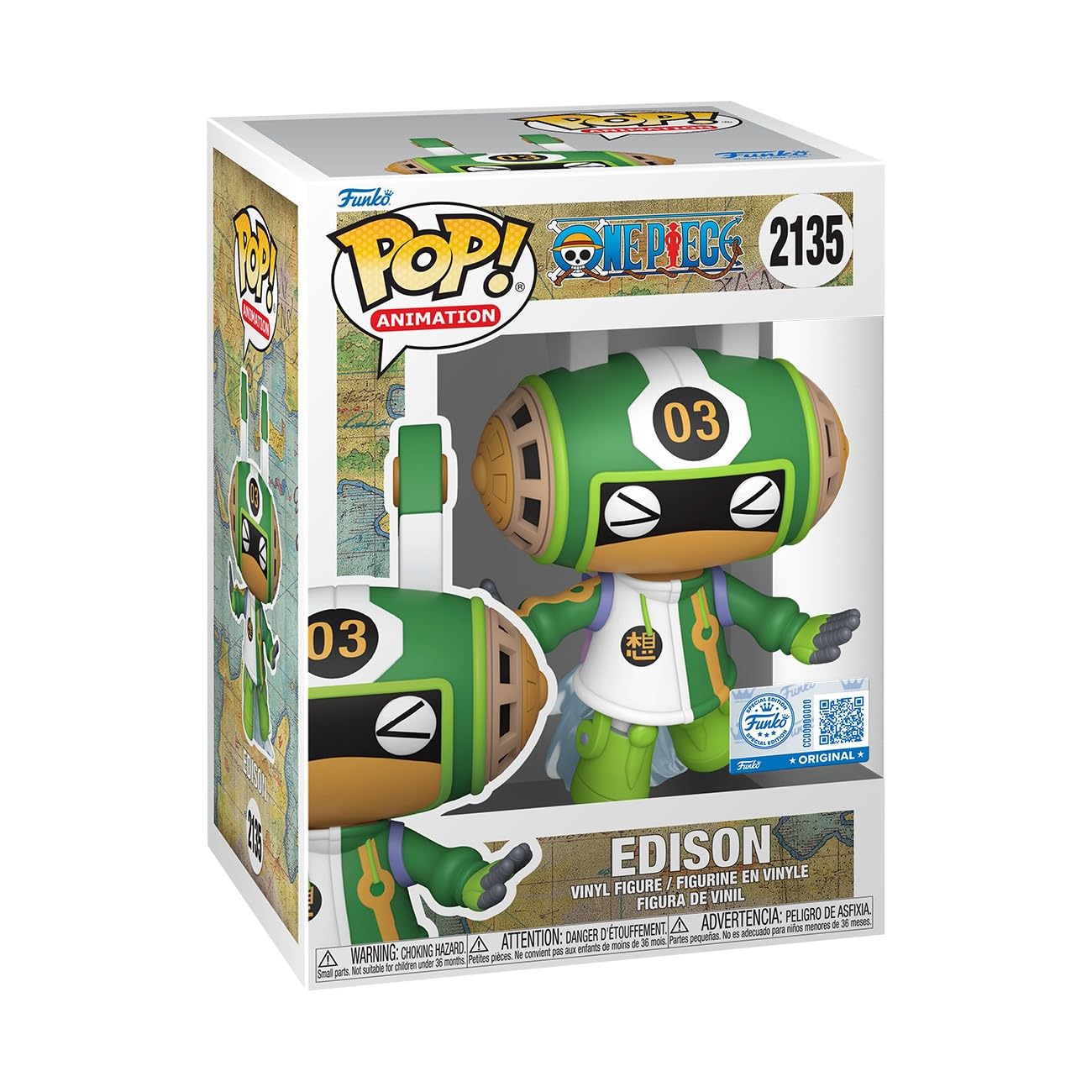 ワンピース pop  POP Amazon.com: Funko Pop! Animation: One Piece - Edison - Collectable