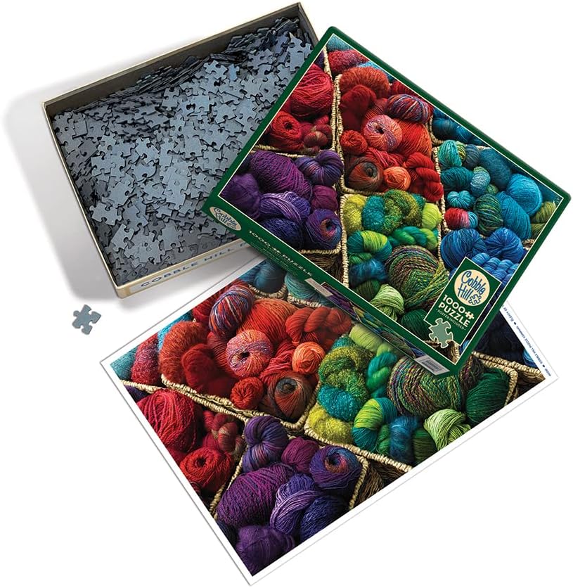 Miniatura 2 de Cobble Hill - Rompecabezas de 1000 piezas, un montón de hilo, póster de muestra incluido