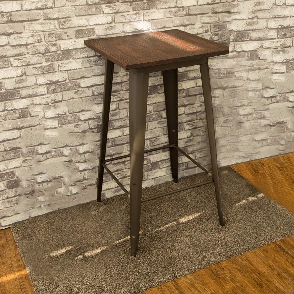 Get Special Price Glitzhome Modern Style Square High Heavy-Duty Metal Bar Table with Wooden Top Sturdy Frame Bistro Pub Table 🔥 Cashback up to 70% Glitzhome Modern Style Square High Heavy-Duty Metal Bar Table with Wooden Top Sturdy Frame Bistro Pub Table