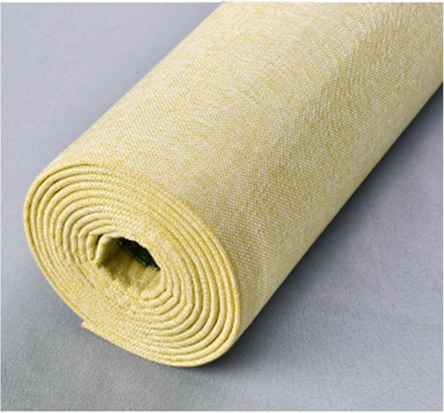Papier de contact texturé en lin jaune Giallo papier peint autocollant tissu amovible chambre