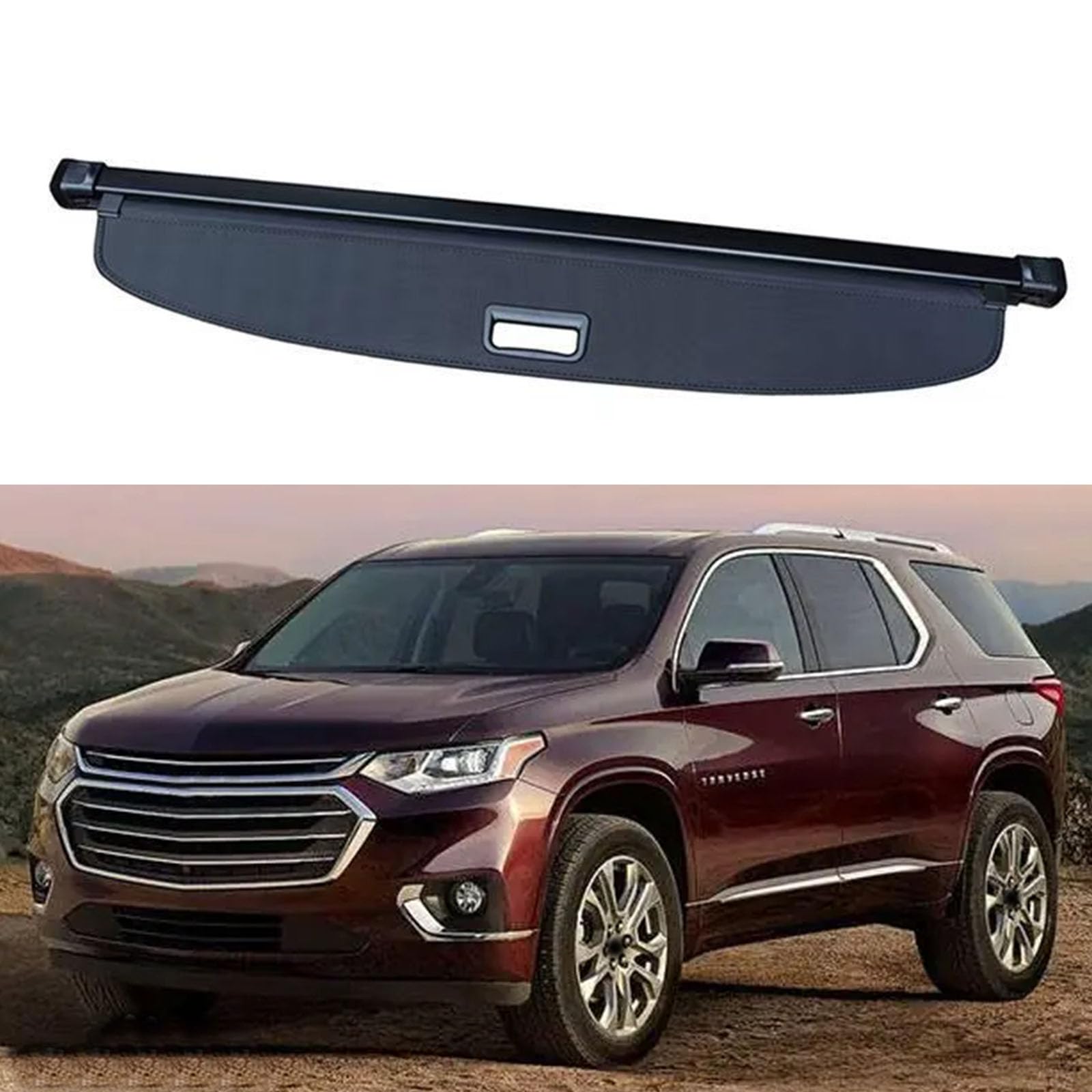 SXLGDW Car Retractable Rear Trunk Parcel Shelf,Compatible with Chevrolet Traverse 2018-2023,Car parts