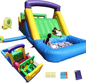 Amazon.com: 22FT Commercial Inflatable Obstacle Course Bounce House for ...