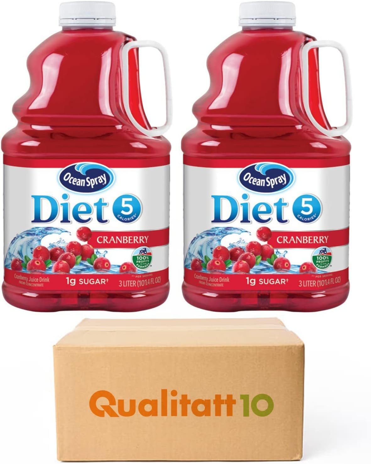 Ocean Spray Jucie Diet Cranberry 101.4 fl oz 2 Pack by Qualitatt