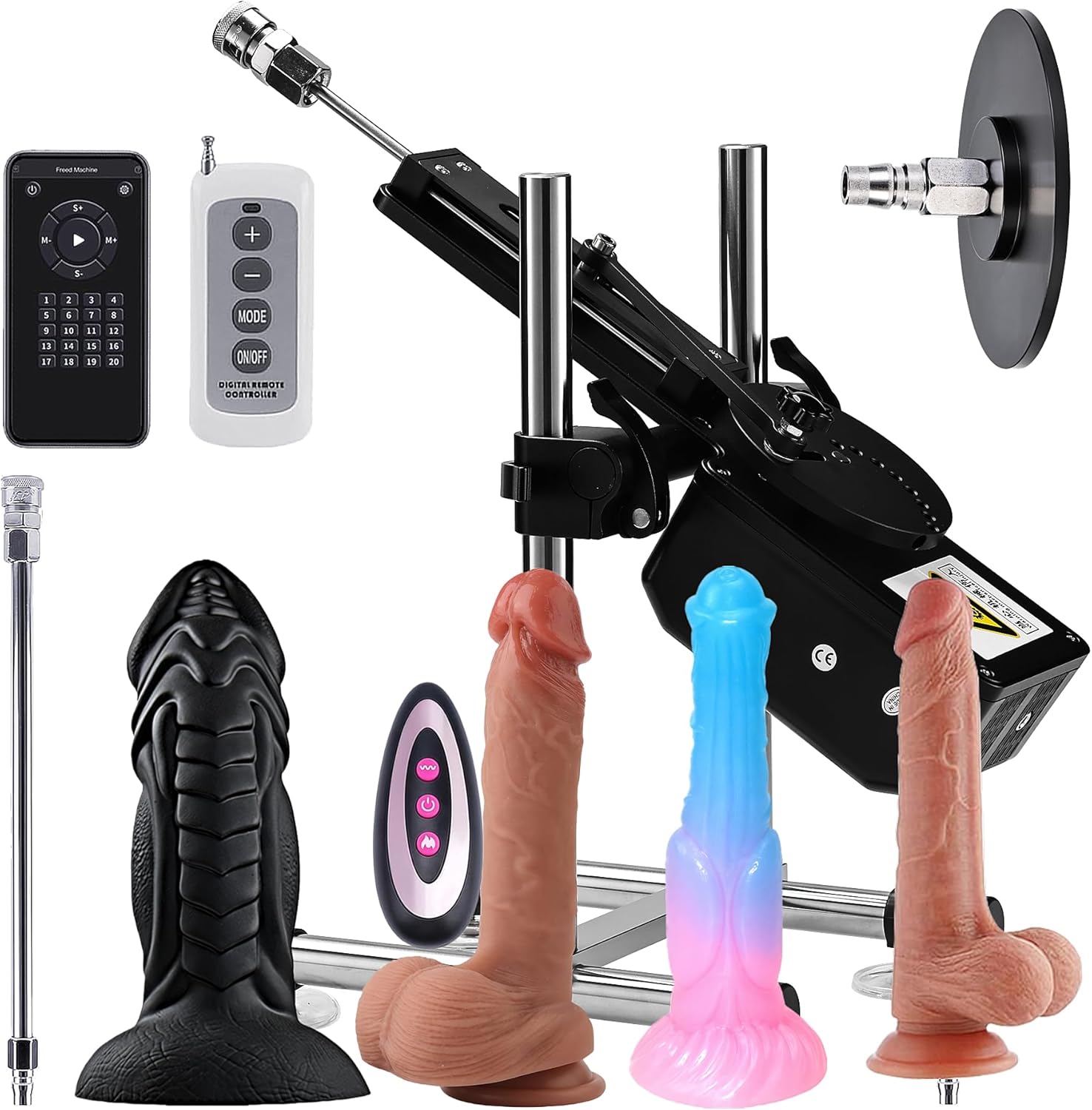 Sex Machine 20 Thrusting Modes Dildo Machine with Heating Vibrator Realistic Dildo and APP Remote Controlled Sex Machine Gun Sex Toys for Men Women Adult Sex Toys Games
