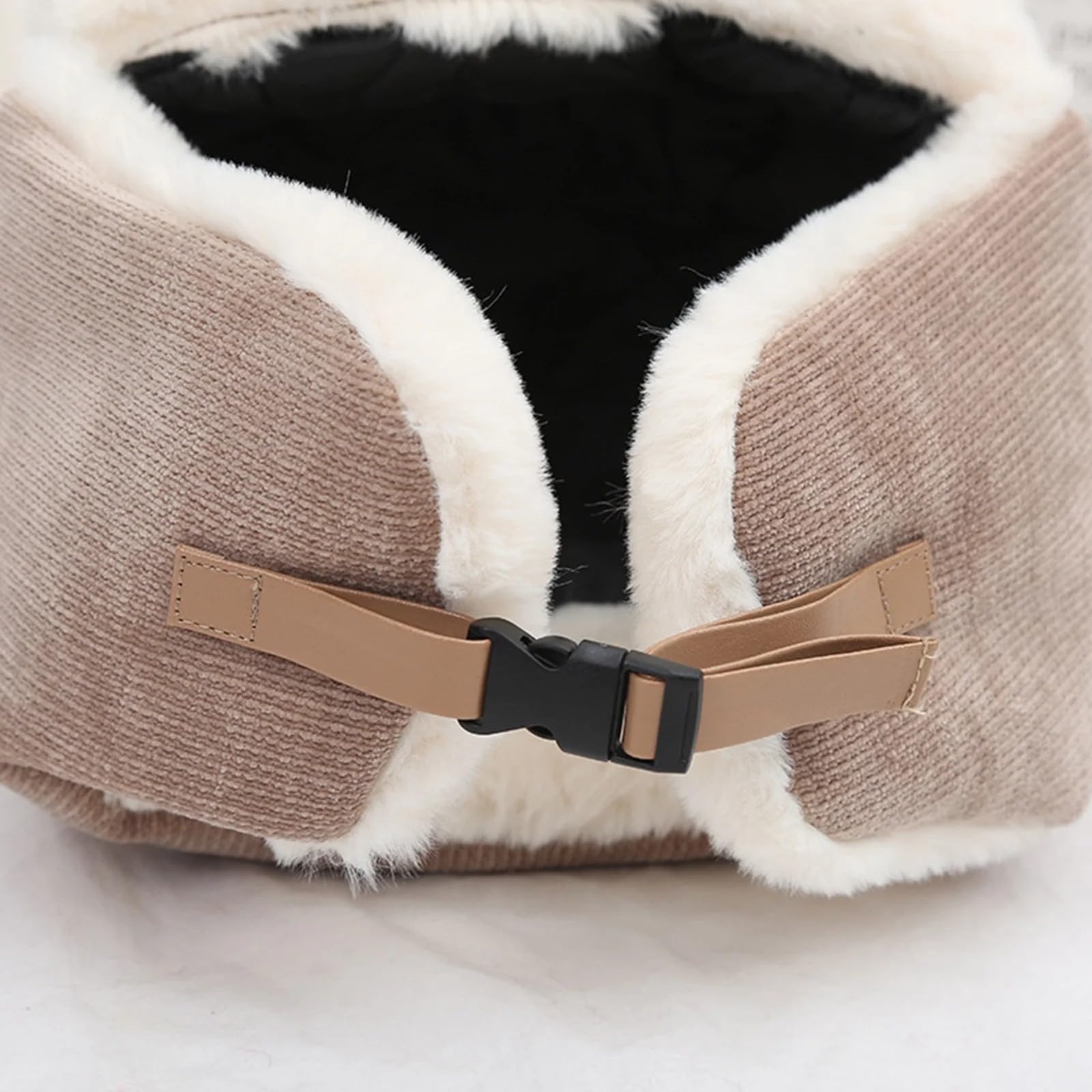 Sombrero de invierno para niños, sombrero de bombardero térmico con orejeras para niños pequeños, resistente al viento, sombreros de esquí cálidos para niños, gorra de aviador de piel sintética para