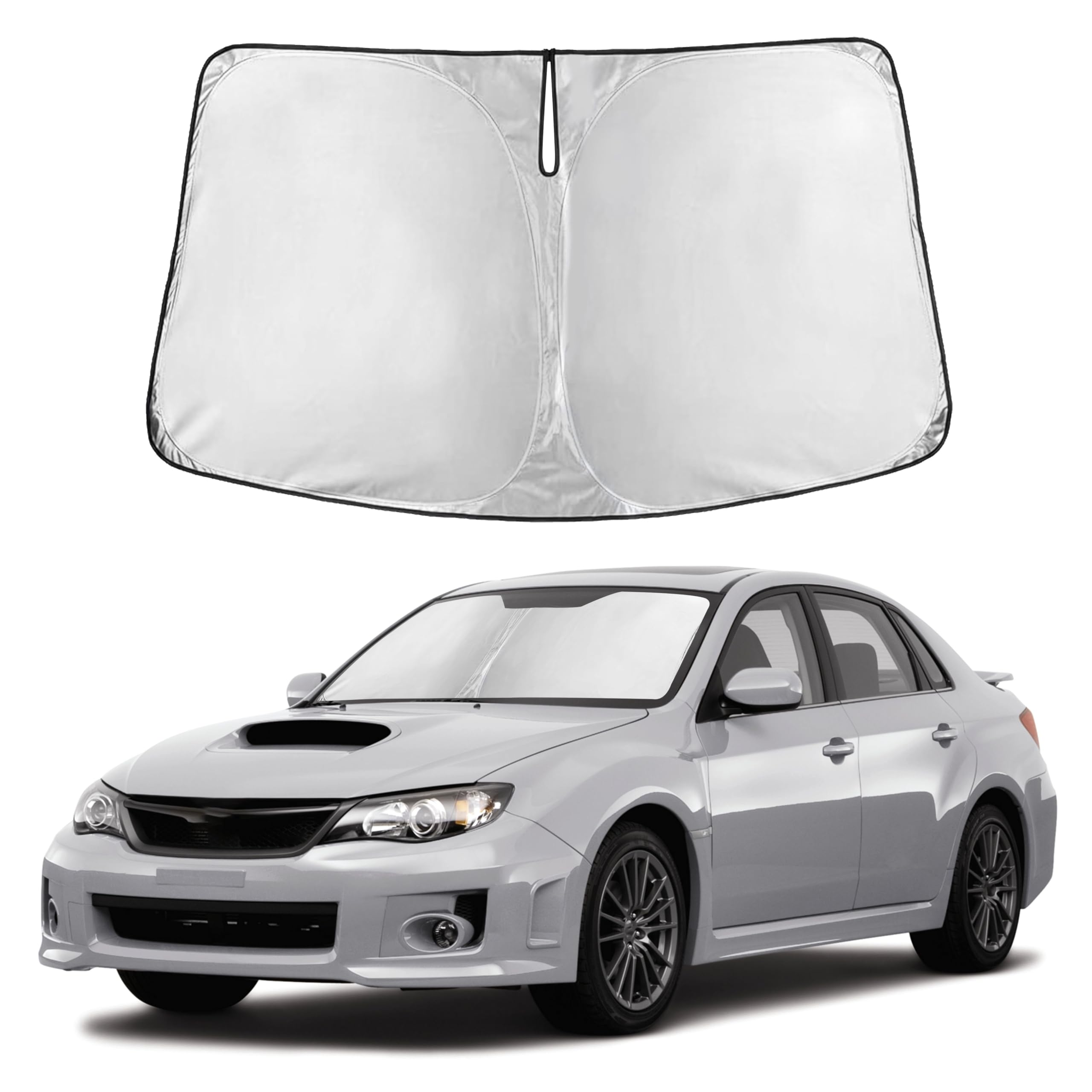 Autovir Windshield Sun Shade Fit for 2008-2013 2014 2015 Subaru Impreza WRX/WRX Sti Sunshade, Front Car Window Shades Sun Visor, Blocks UV Rays & Heat, Car Accessories Fit for Subaru Impreza Wrx/Wrx Sti 2008-2015