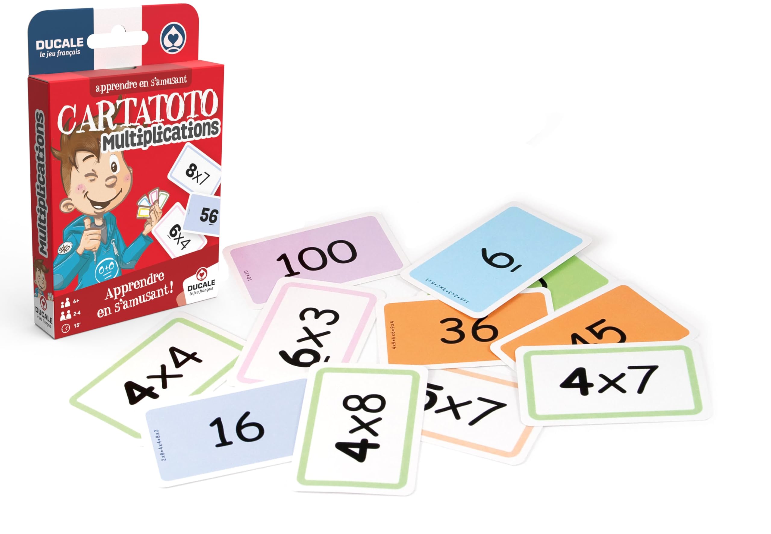 France Cartes Ducale Cartatoto Moltiplications - Gioco di Carte educativo per Bambini, Imparare a divertirsi - dai 6 Anni