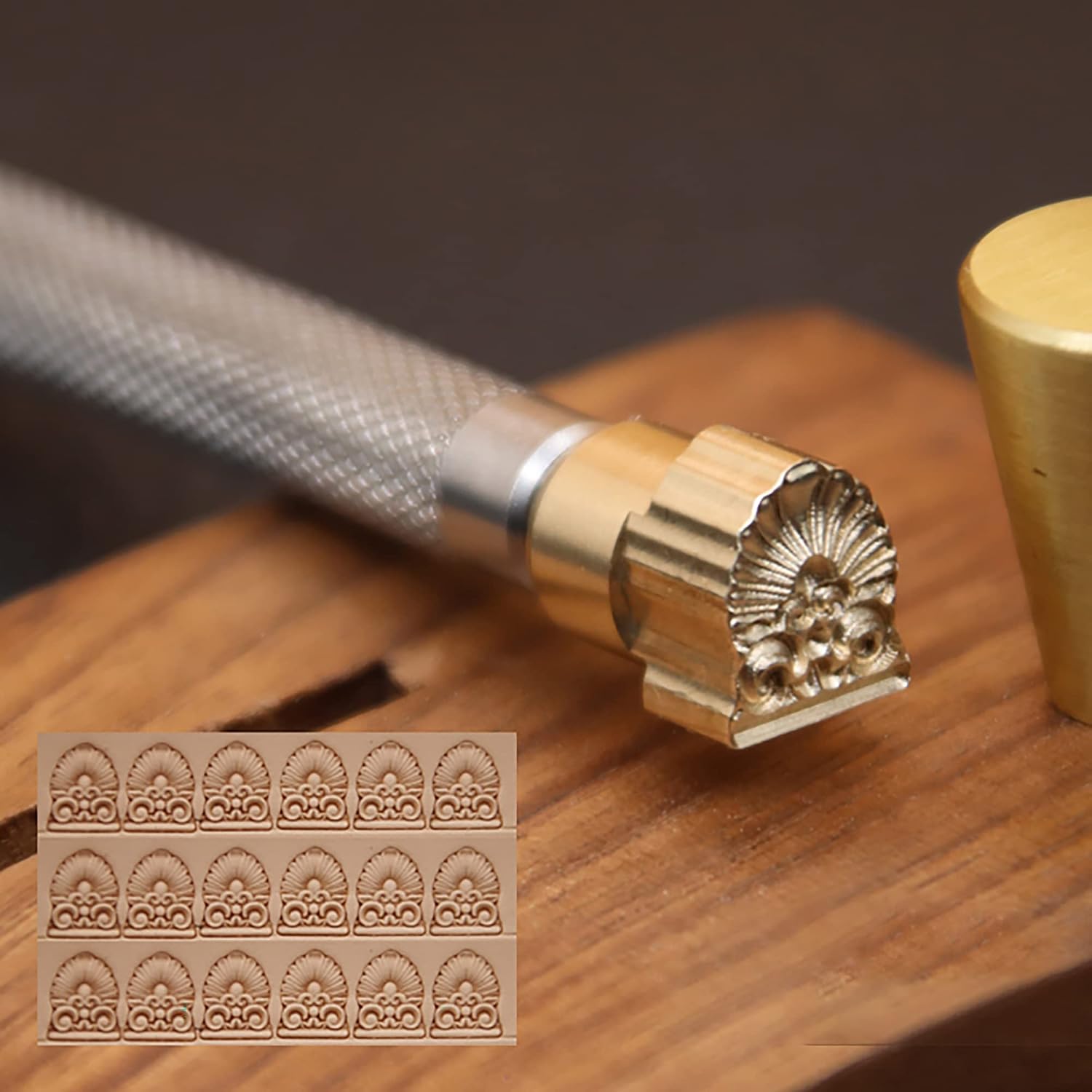 RUIQIN Leather Stamps, Leather Stamping Tools, Professional Leather Carving Tools, Leather Crafting Tools for Leather Working and Leathercraft (KCBP-5)