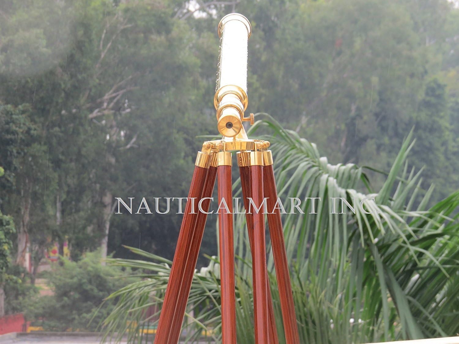 NauticalMart NM033965B Nautical Solid Brass Harbormaster Telescope 40" - Case Pack of 6