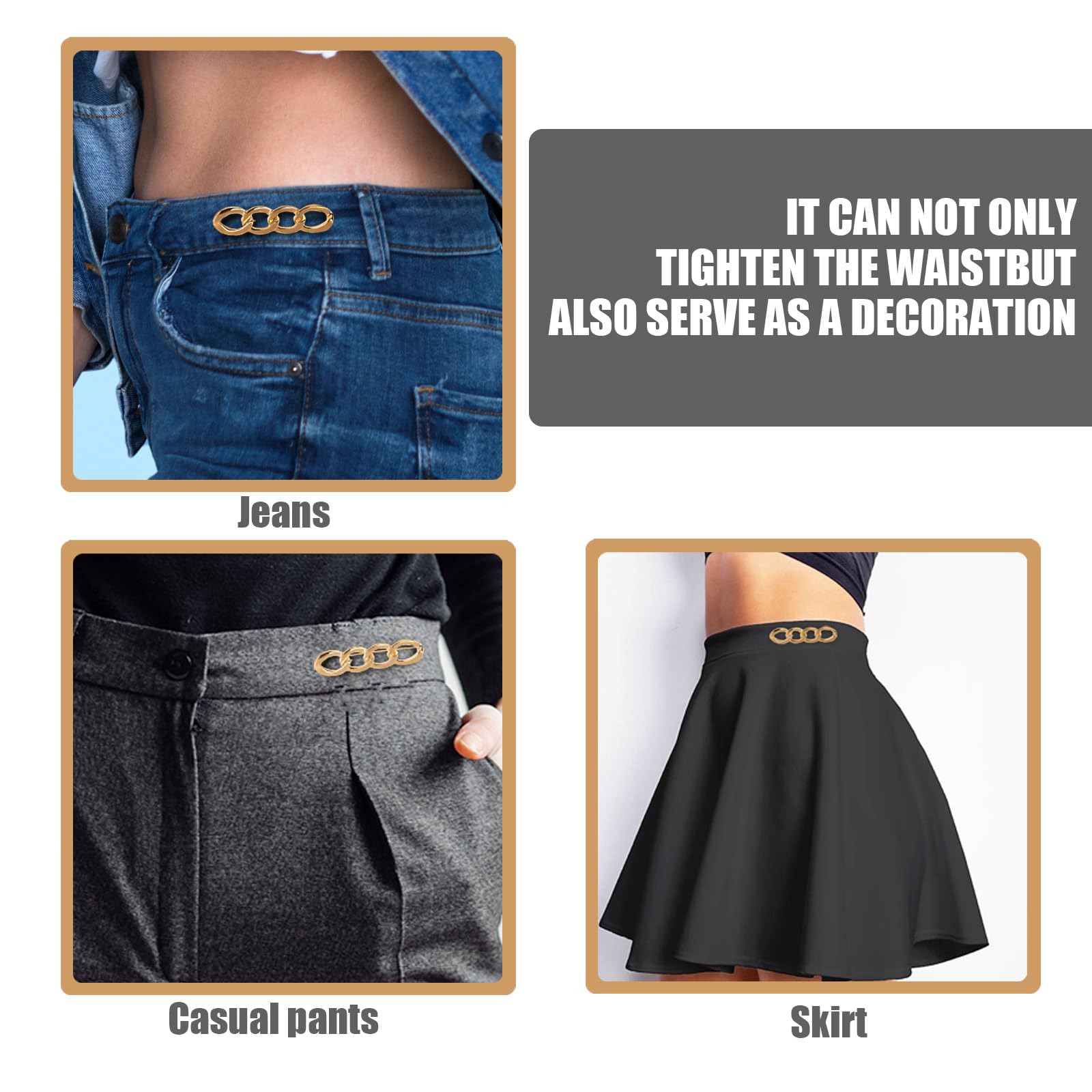 6 Taillen Broschen Für Hosen - Verstellbare Hosenbund Straffer