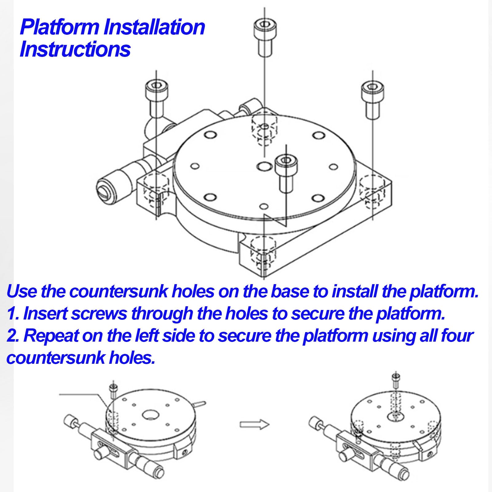 Etapa de rotación manual del eje R de 60 mm, mesa deslizante de ajuste fino de 360°, capacidad de carga 29,4 N, paralelismo 0,02 mm, plataforma de corte para equipos de producción y pruebas