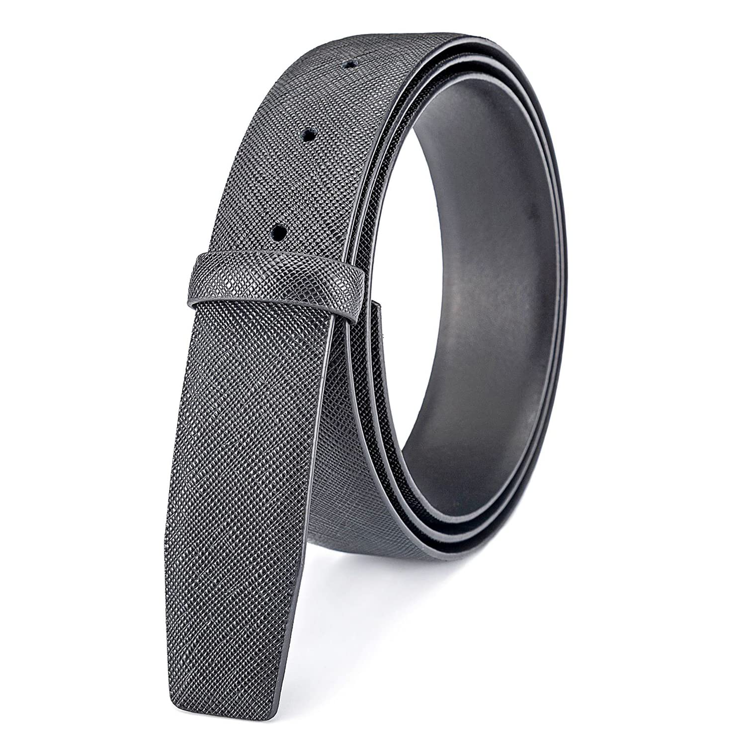 Vatee's Cinturón de cuero de doble cara sin hebillas para hombres/mujeres para reemplazar el cinturón 38mm/34mm/29mm de ancho