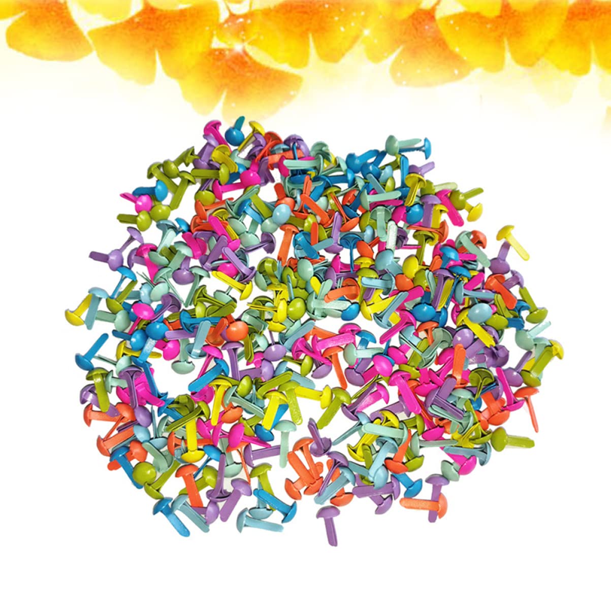 HAWILLOSCH 100Pcs Mini Brads Assorted Pastel Colors for Scrapbooking and Crafts Fasteners for Projects Photo Holders and Crafts