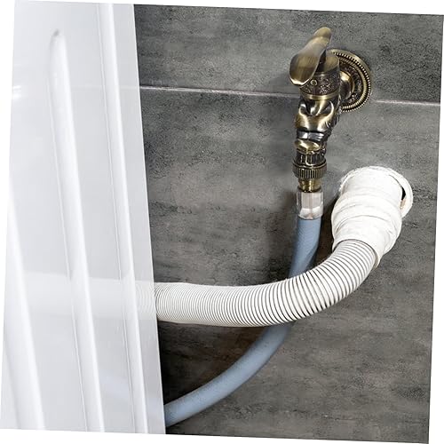 Miniatura 5 de Grifos de latón para lavabo, grifo de agua montado en la pared, grifo de agua para lavadora, grifo clásico vintage antiguo fregadero al aire libre