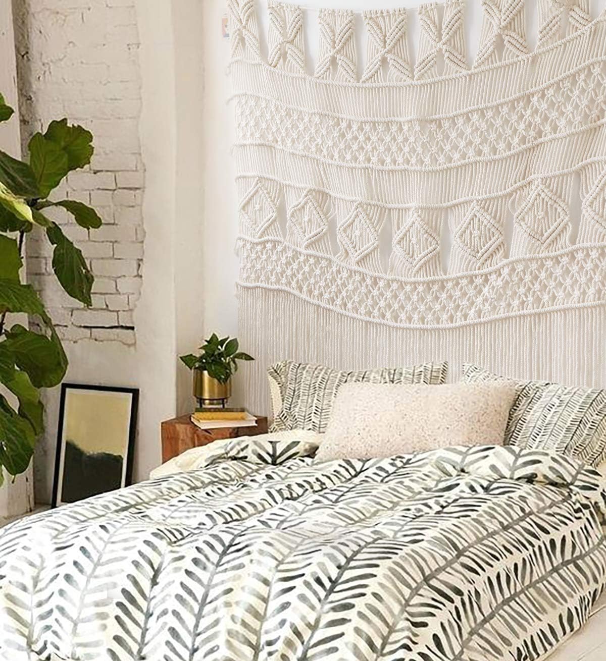 Authentic Crazy Deals Macrame Wall Hanging Macrame Curtains Boho Door Curtain Panels Handmade Wall Art Home Wall Décor,52x 57