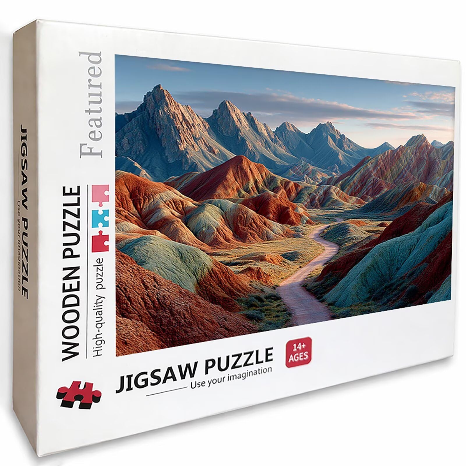 Puzzle Arte con Scatola Montagna, Paesaggio Puzzle Legno 6000 Pezzi Adulti 179x105cm, Attività di Intrattenimento ad Alta Difficoltà, DIY Classici Gioco, Jigsaw Per Tutta La Famiglia, Regalo, B-8362
