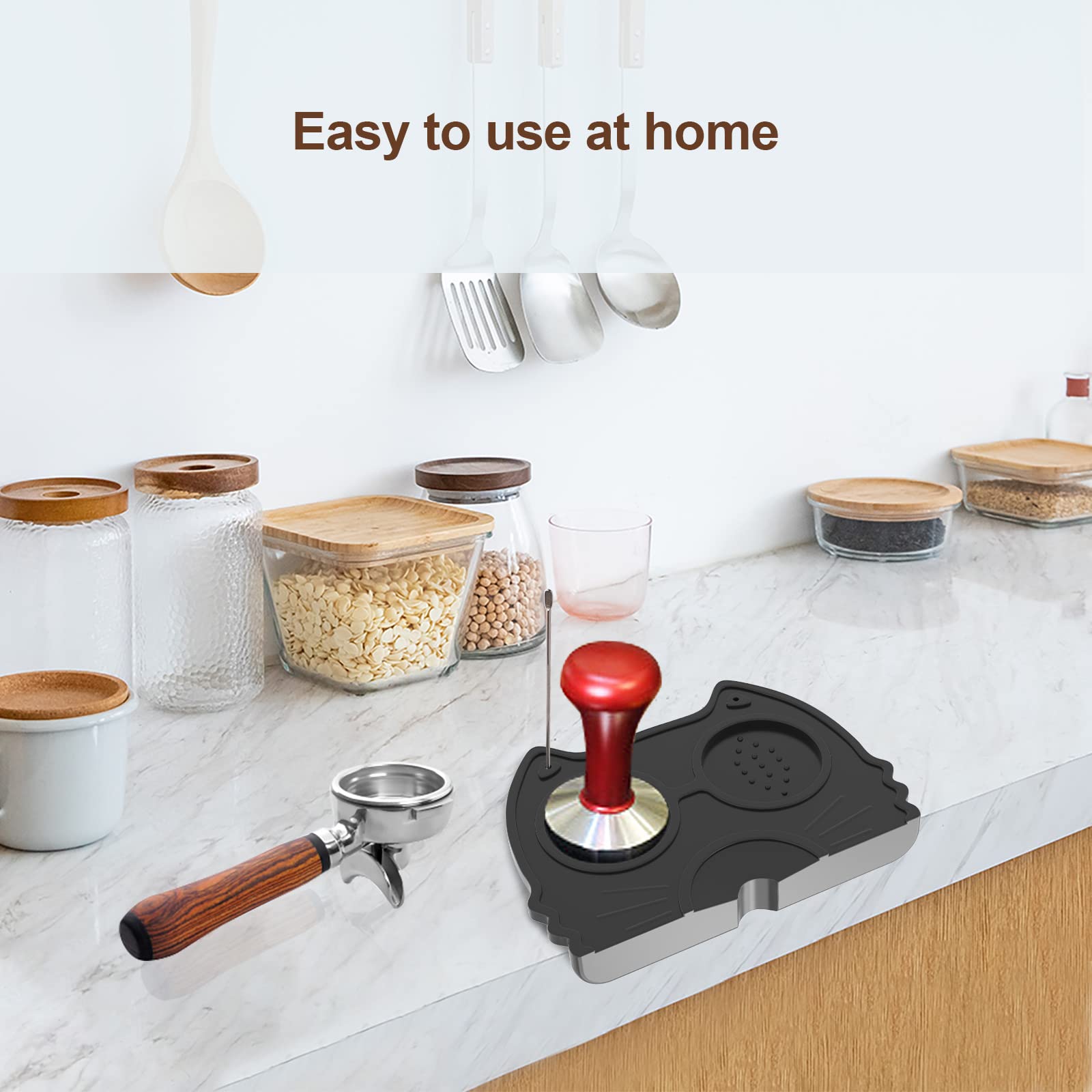 Espresso Tamper Mat, Alimentos Seguro Silicona Café Tamp Mat
