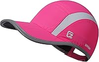 GADIEMKENSD Reflective Foldable UPF 50+ Sun Hat - Breathable Unstructured Outdoor Baseball Cap for Men & Women