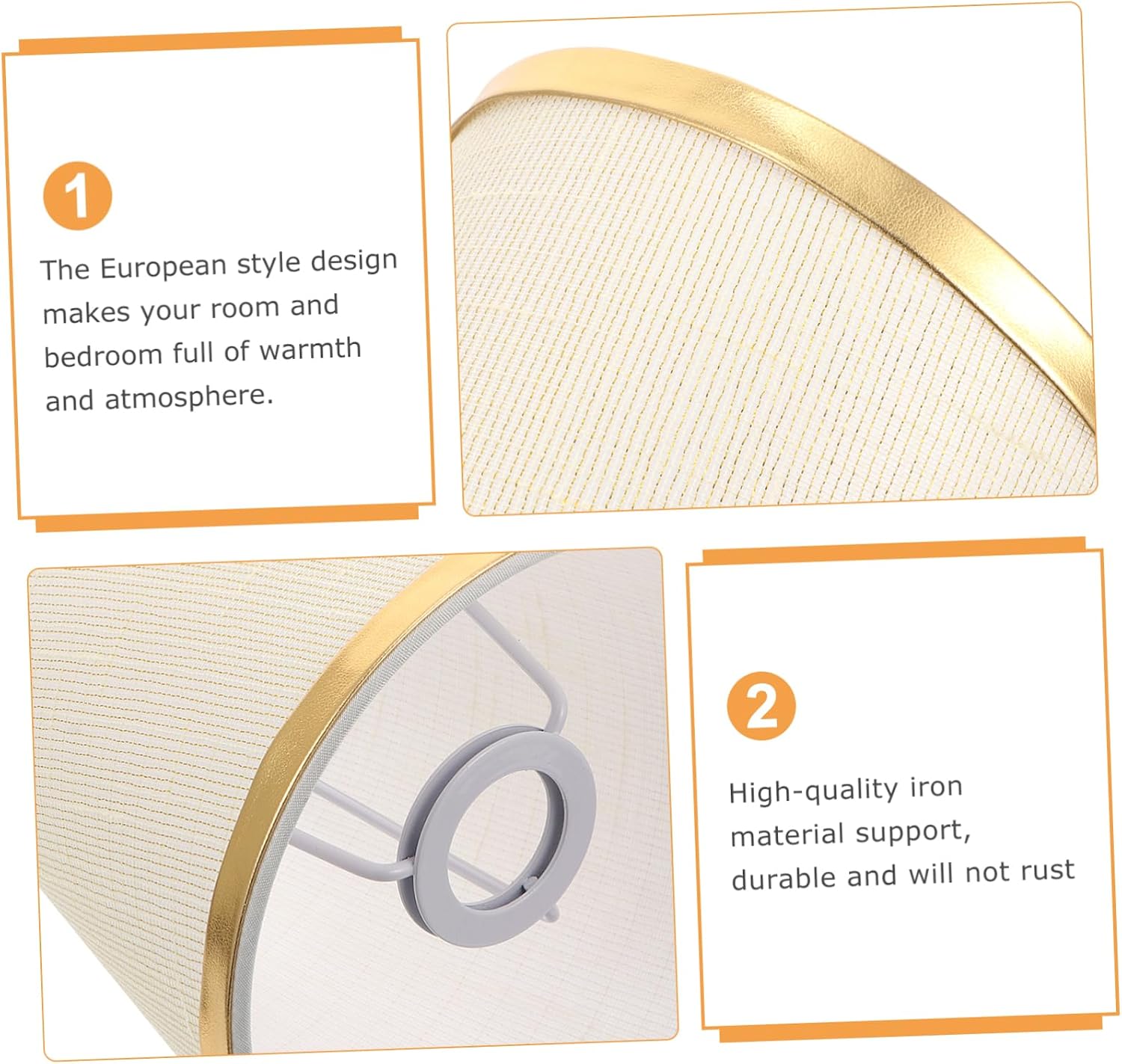 Cloth Lampshade Ceiling Light Fixture Eye-caring Design for Home Fabric Shade for Pendant Wall and Table Lamps Housewarming Gift