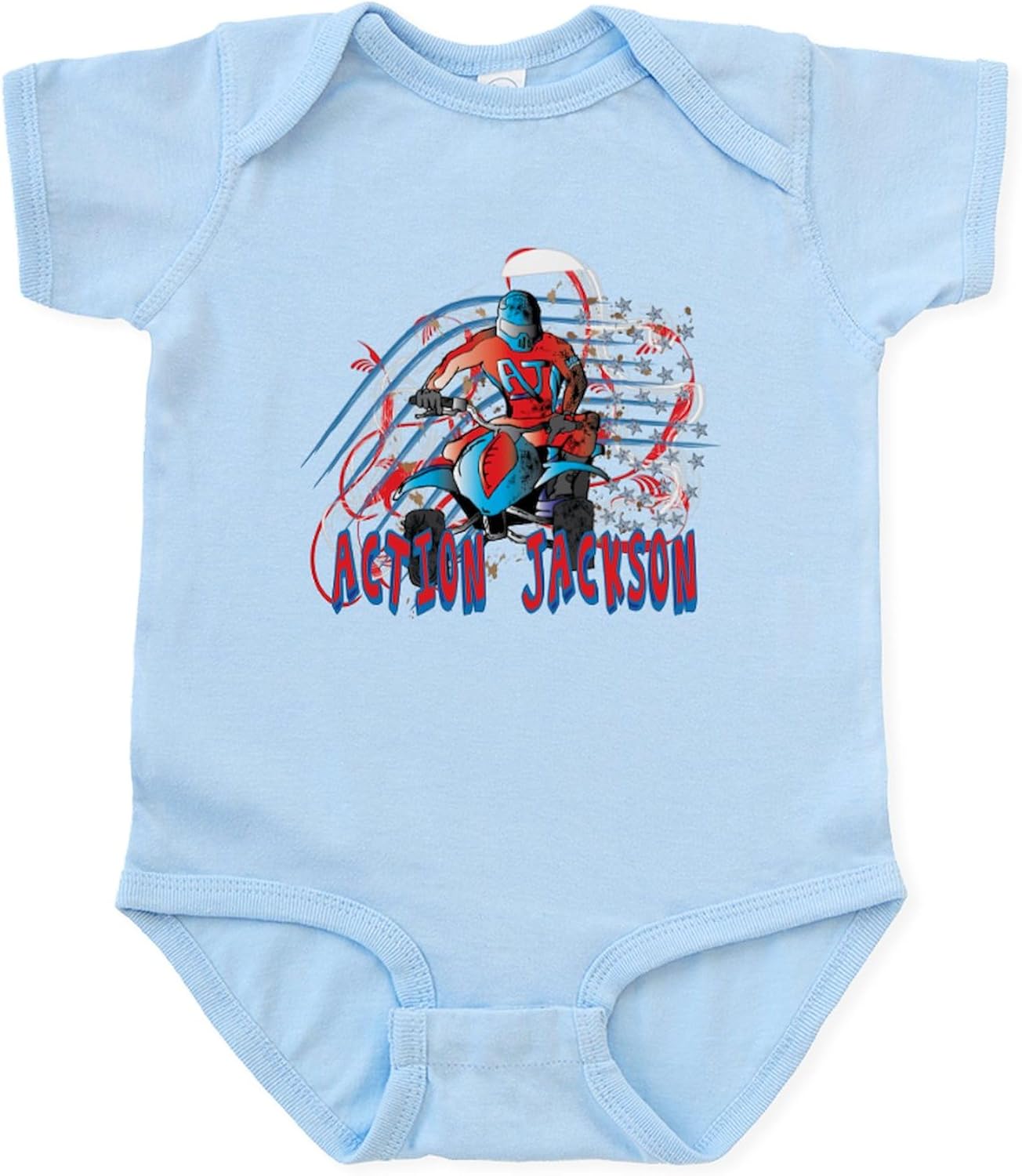 CafePress Action Jackson Infant Bodysuit Cute Infant Bodysuit Baby Romper