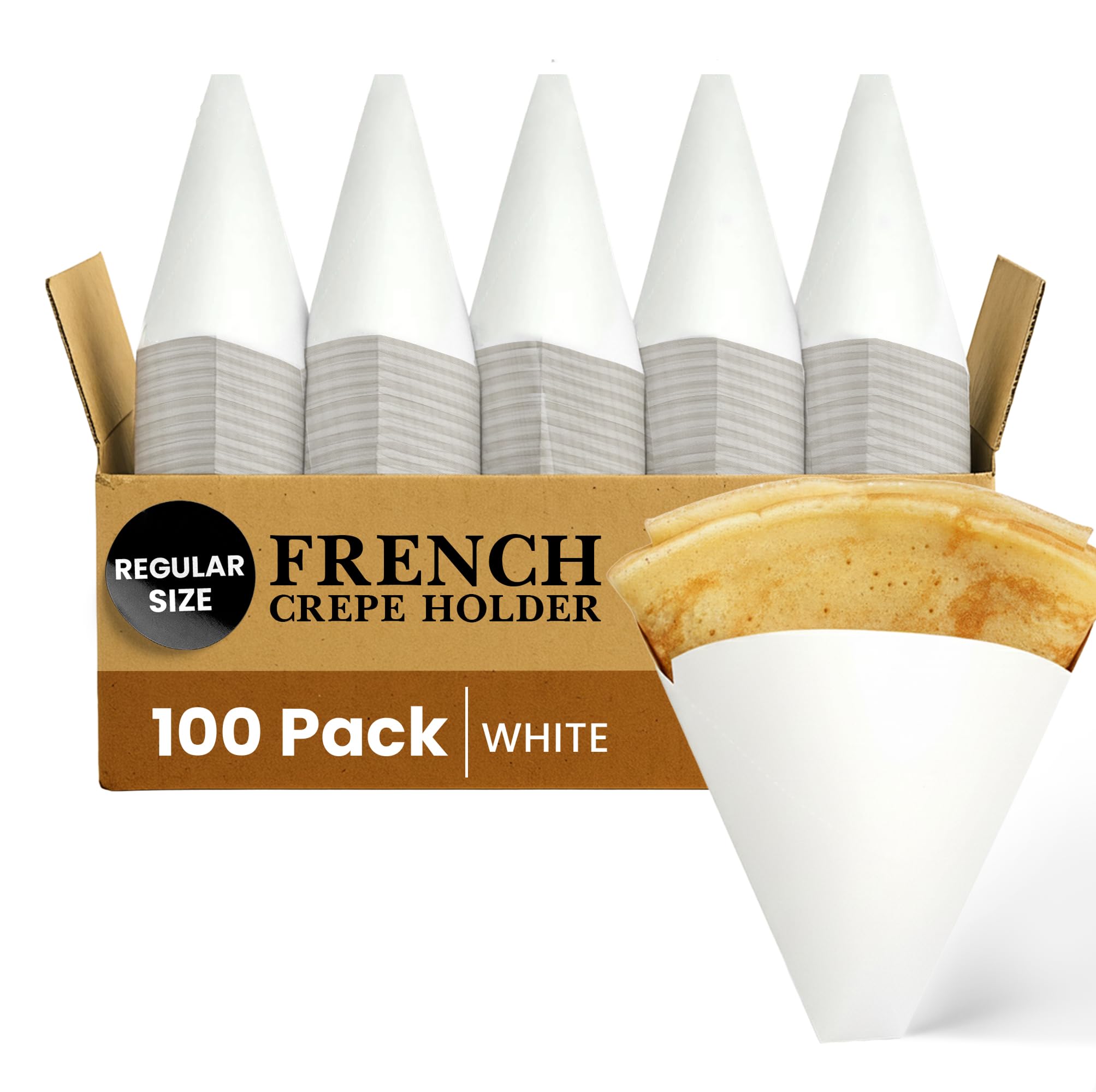 クレープ仔 Amazon.co.jp: Friteshop 7x7インチ 100個パック ホワイト レギュラー