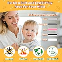 Vista 3 de TRENDBOX Bola Pit Memory Foam Pit Soft Pool Fan-Shape Soft Equipment para niños pequeños - Rosa claro (bolas no incluidas)